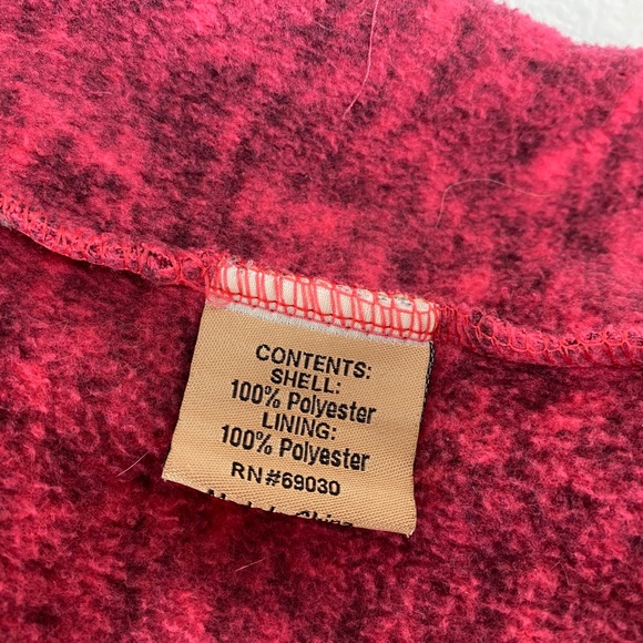 Cold Storage Womens Raspberry Black Hooded Sweatshirt Foul Weather Gear XXL - Picture 9 of 9